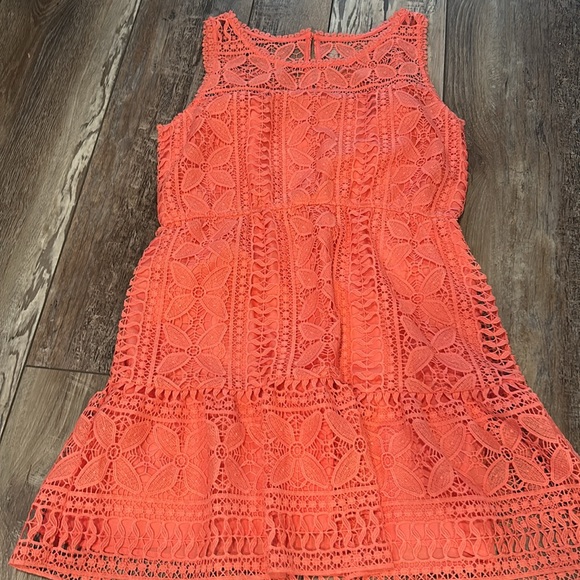 BB Dakota Sandra Mini Dress in Coral 🪸 Sugar Size M - Picture 6 of 11
